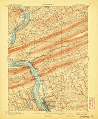 1899 Map of Harrisburg, 1907 Print