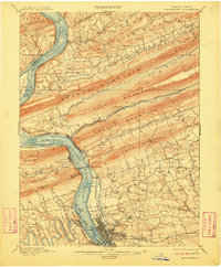 1899 Map of Harrisburg, 1910 Print