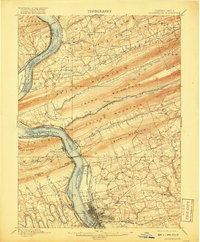 Download a high-resolution, GPS-compatible USGS topo map for Harrisburg, PA (1917 edition)