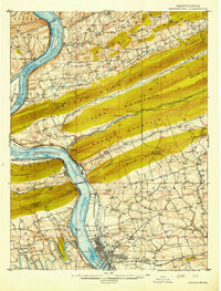 preview thumbnail of historical topo map of Harrisburg, PA in 1924