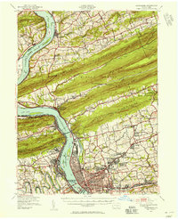 Download a high-resolution, GPS-compatible USGS topo map for Harrisburg, PA (1956 edition)