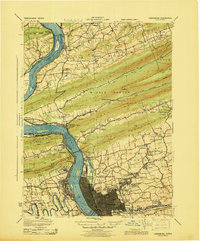 Download a high-resolution, GPS-compatible USGS topo map for Harrisburg, PA (1943 edition)