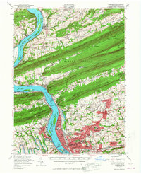 Download a high-resolution, GPS-compatible USGS topo map for Harrisburg, PA (1968 edition)