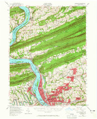 Download a high-resolution, GPS-compatible USGS topo map for Harrisburg, PA (1965 edition)