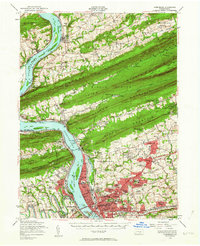 Download a high-resolution, GPS-compatible USGS topo map for Harrisburg, PA (1962 edition)