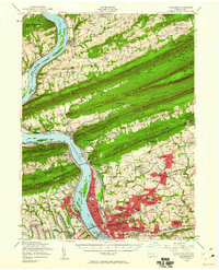 Download a high-resolution, GPS-compatible USGS topo map for Harrisburg, PA (1960 edition)