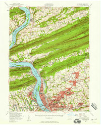 preview thumbnail of historical topo map of Harrisburg, PA in 1956