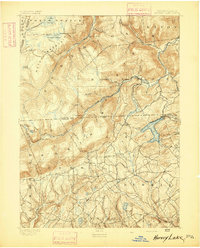 1893 Map of Harvey Lake