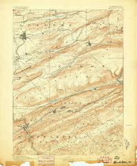 1893 Map of Hazleton