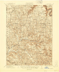 preview thumbnail of historical topo map of Butler County, PA in 1912