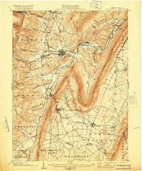 1903 Map of Hollidaysburg, 1920 Print