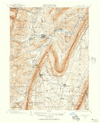 1902 Map of Hollidaysburg, 1957 Print