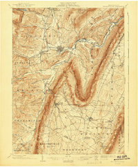 1903 Map of Hollidaysburg, 1943 Print