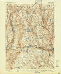 1892 Map of Wayne County, PA, 1941 Print