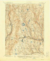1892 Map of Wayne County, PA, 1945 Print