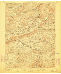 1907 Map of Alleghenyville, PA, 1912 Print