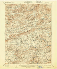 1907 Map of Alleghenyville, PA, 1944 Print
