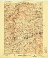 1905 Map of Houtzdale, 1918 Print