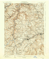 1905 Map of Houtzdale, 1937 Print
