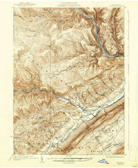 Download a high-resolution, GPS-compatible USGS topo map for Howard, PA (1938 edition)