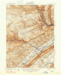preview thumbnail of historical topo map of Clinton County, PA in 1923