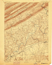 1892 Map of Hummelstown, 1899 Print