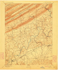 1892 Map of Hummelstown, 1912 Print