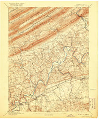 1892 Map of Hummelstown, 1920 Print