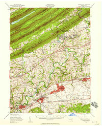 preview thumbnail of historical topo map of Hummelstown, PA in 1956
