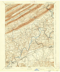 1892 Map of Hummelstown, 1935 Print