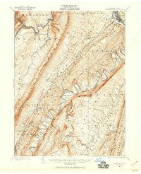1901 Map of Huntingdon, 1960 Print