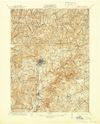 1902 Map of Indiana, PA, 1944 Print