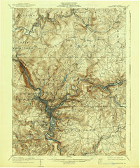 1907 Map of Johnstown, 1938 Print