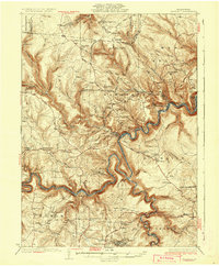 preview thumbnail of historical topo map of Clearfield County, PA in 1932