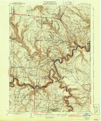 1932 Map of Cameron County, PA, 1943 Print