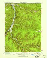 Download a high-resolution, GPS-compatible USGS topo map for Kinzua, PA (1958 edition)