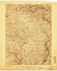 1902 Map of Kittanning, 1904 Print