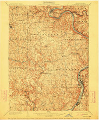 1902 Map of Kittanning, 1912 Print