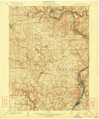 1902 Map of Kittanning, 1922 Print