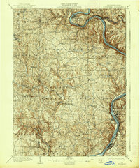 1902 Map of Kittanning, 1938 Print