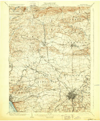 1904 Map of Lancaster, 1929 Print