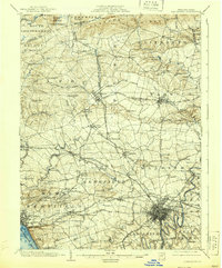 1904 Map of Lancaster, 1939 Print
