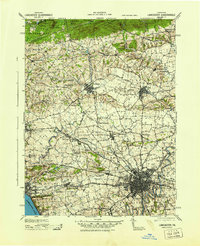 preview thumbnail of historical topo map of Lancaster, PA in 1943