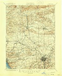 1904 Map of Lancaster, 1946 Print