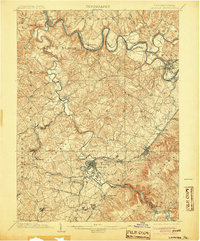 1903 Map of Latrobe, 1905 Print