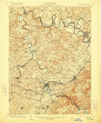 1903 Map of Latrobe, 1921 Print