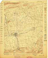 1899 Map of Lebanon