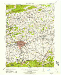 preview thumbnail of historical topo map of Lebanon, PA in 1943