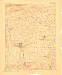 1899 Map of Lebanon, 1911 Print