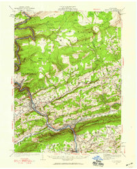 1922 Map of Lehighton, 1959 Print